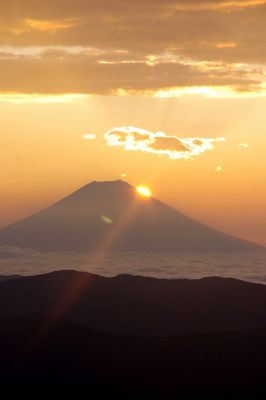 富士山の御来光